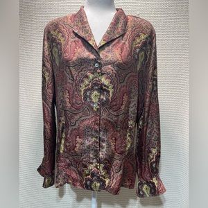 Anne KleinII Long Sleeve Blouse